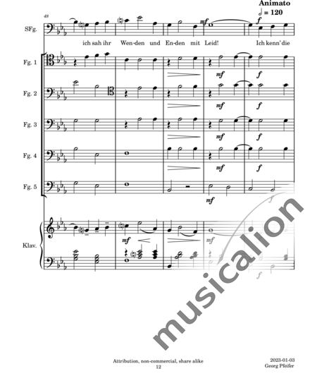 Lehár, Franz: Gern hab ich die Fraun geküßt (Gladly, I Kissed the Woman) - Fagot +Piano:12