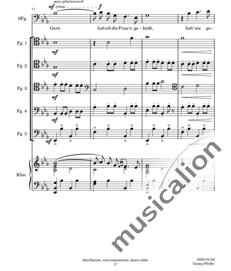 Lehár, Franz: Gern hab ich die Fraun geküßt (Gladly, I Kissed the Woman) - Fagot +Piano:17