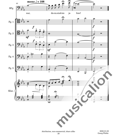 Lehár, Franz: Gern hab ich die Fraun geküßt (Gladly, I Kissed the Woman) - Fagot +Piano:20