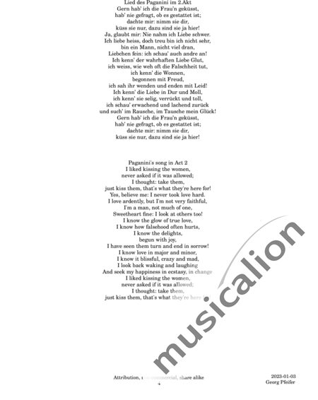 Lehár, Franz: Gern hab ich die Fraun geküßt (Gladly, I Kissed the Woman) - Fagot +Piano:31