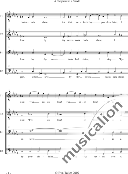 Dowland, John: A Shepherd in a Shade - Chor>TTBB:4