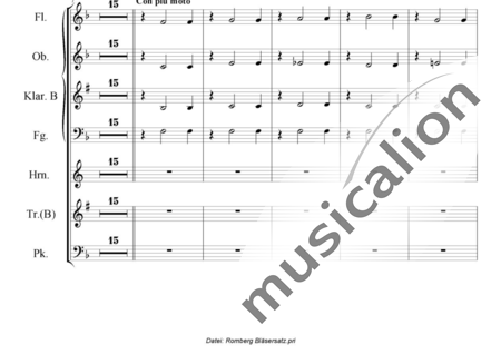 Romberg, Andreas: Das Lied von der Glocke - Flöte+[Ob+Klar+Fg]+[Hn+Trp]+Pk:1