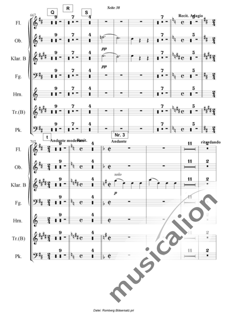 Romberg, Andreas: Das Lied von der Glocke - Flöte+[Ob+Klar+Fg]+[Hn+Trp]+Pk:38