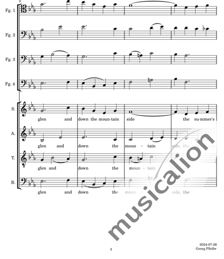 Anonymus, Unknown: Danny Boy - Choir>SATB+Bassoon C 4:3