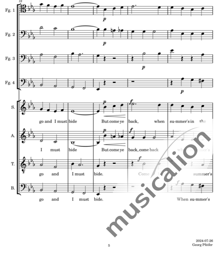 Anonymus, Unknown: Danny Boy - Choir>SATB+Bassoon C 4:5