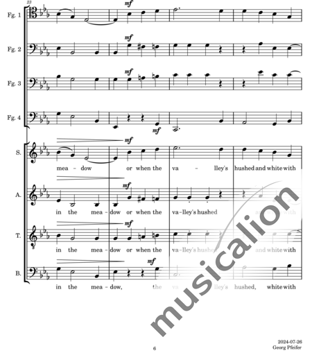 Anonymus, Unknown: Danny Boy - Choir>SATB+Bassoon C 4:6