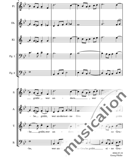 Lemmens, Nicholas-Jaques: Risoluto - Chor>SATB+Flöte C+[ObC+KlarB+FgC]:3