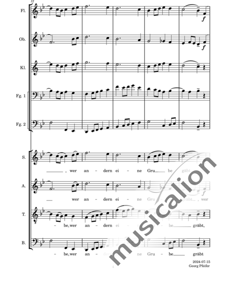 Lemmens, Nicholas-Jaques: Risoluto - Chor>SATB+Flöte C+[ObC+KlarB+FgC]:4