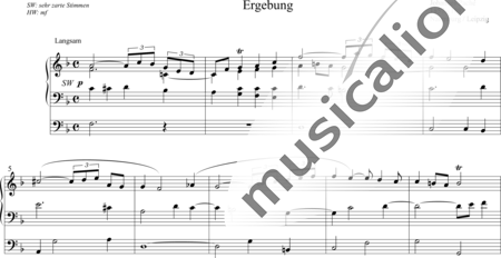 Pache, Johannes: Ergebung - Orgel>mPed:0