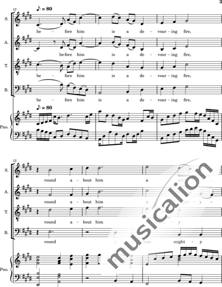 Ellison, William: Psalm 50  The Acceptable Sacrifice A Psalm of Asaph. - Choir>SATB+Piano:3