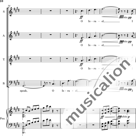 Ellison, William: Psalm 50  The Acceptable Sacrifice A Psalm of Asaph. - Choir>SATB+Piano:10