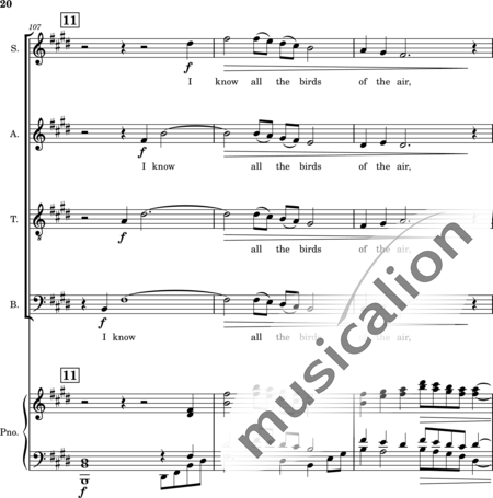 Ellison, William: Psalm 50  The Acceptable Sacrifice A Psalm of Asaph. - Choir>SATB+Piano:20