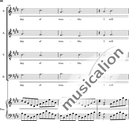 Ellison, William: Psalm 50  The Acceptable Sacrifice A Psalm of Asaph. - Choir>SATB+Piano:30