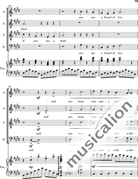 Ellison, William: Psalm 50  The Acceptable Sacrifice A Psalm of Asaph. - Choir>SATB+Piano:35