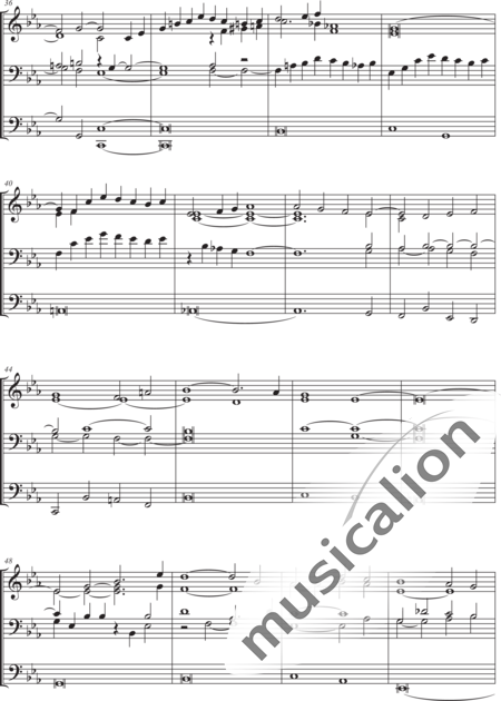 Brahms, Johannes: Geistliches Lied - Orgel>mPed:3