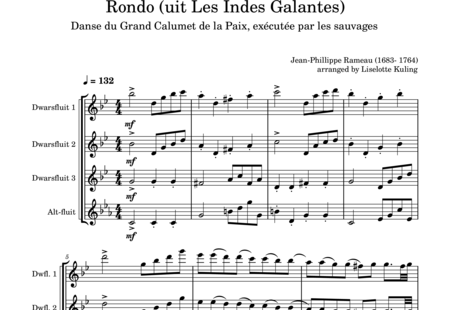 Rameau, Jean Philippe: Les Indes Galantes - Flöte 4:0
