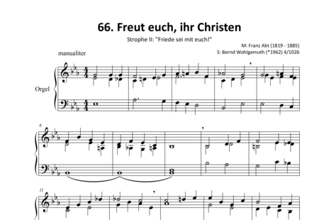 Abt, Franz: Freut euch, ihr Christen (2) - Orgel:0
