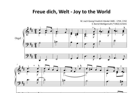 Händel, Georg Friedrich: Joy to the World - Órgano>cPed:0