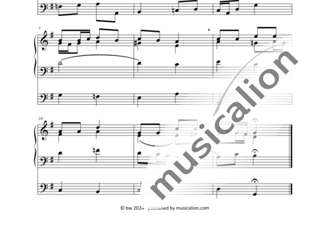 Hering, Carl Gottlieb: Morgen, Kinder, wird's was geben (Mel. I) - Orgel>mPed:1