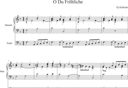 Heldstab, Hansjakob: O du fröhliche (German Christmas song) - Organ>wped:0