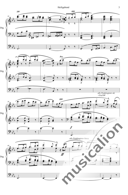 Malling, Otto: Heiligabend - Orgel>mPed:3