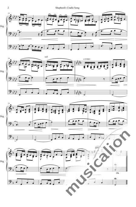 Sommervell, Arthur: Shepherd's Cradle Song - Orgel>mPed:2
