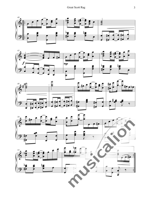 Scott, James: Great Scott Rag - Piano:3