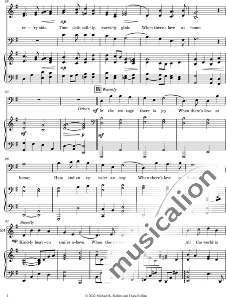 McNaughton, John Hugh: Love Is Spoken at Home - Coro>SAB+Piano:2
