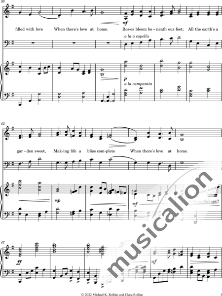 McNaughton, John Hugh: Love Is Spoken at Home - Coro>SAB+Piano:3
