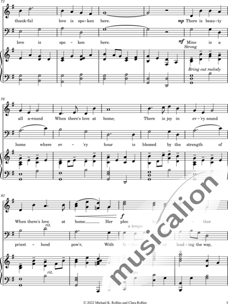 McNaughton, John Hugh: Love Is Spoken at Home - Coro>SAB+Piano:5