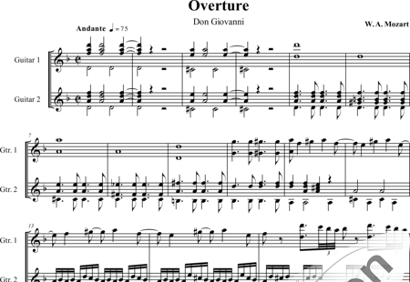 Mozart, Wolfgang Amadeus: Overtura Don Giovanni - Guitar 2:0