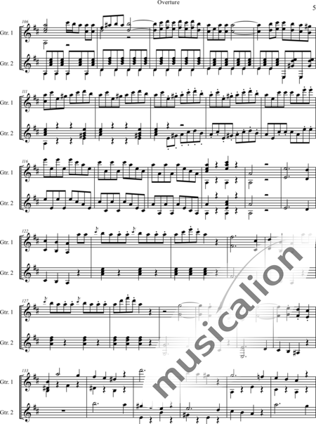 Mozart, Wolfgang Amadeus: Overtura Don Giovanni - Guitar 2:5