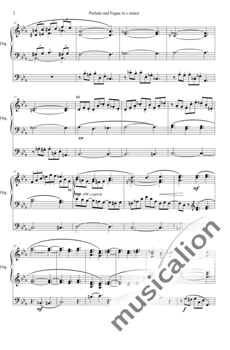 Stanford, Charles Villiers: Prelude and Fugue C-minor I. Prelude - Organ>wped:2