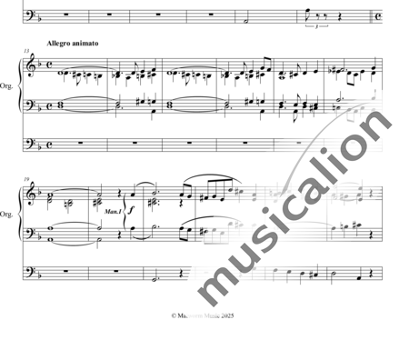 Schumann, Camillo: Sonata No. 1 in D-minor IV Finale ( using Lobt Gott, ihr Christen all - Organ>wped:1