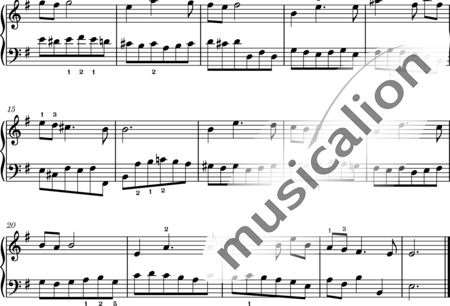 Corelli, Arcangelo: Sarabande in e minor - Piano:1