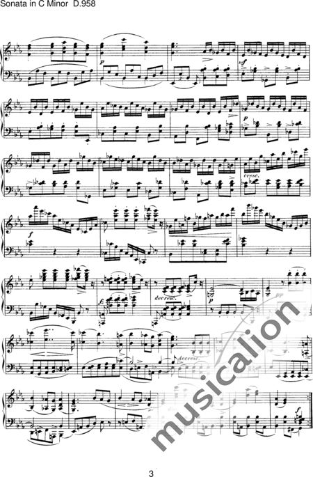 Schubert, Franz (Peter): Piano Sonata No. 19 in - Piano:3