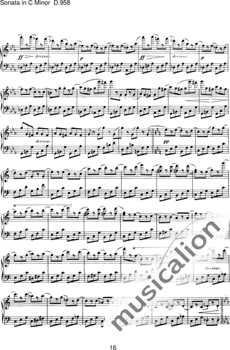 Schubert, Franz (Peter): Piano Sonata No. 19 in - Piano:16