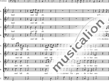 Pachelbel, Johann: Tröste, tröste uns Gott - Choir>SATB+Basso continuo:1