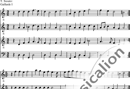 Susato, Tylman: Gaillarde I - Posaune 4:0