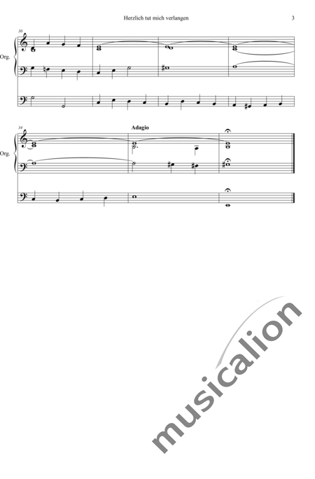 Loewe, Carl
: I Do Desire Dearly/ O Sacred Head Now Wounded - Órgano>cPed:3