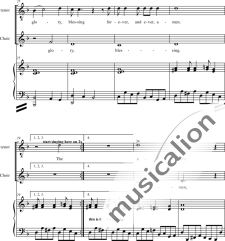 Knapicius, Joseph: The lamb - Solo>Ten+Chor>X+Kl:4