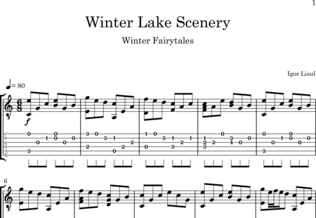 Lisul, Igor: Winter Lake Scenery - Gitarre:0