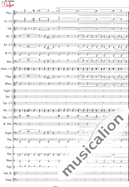 Sousa, John Philip : The Liberty Bell March - Trumpet B 3+[Cl4+Sx4]+[Tbn3]+[Fl3]+[Tb3+Hn2]+[Ob]+[Gs+Tmp]:8