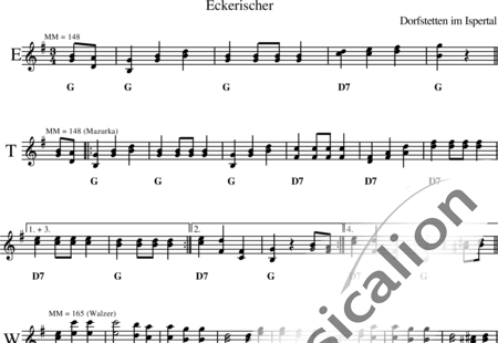 Anonymus, Unknown: Eckerischer - Melodies and Chords:0
