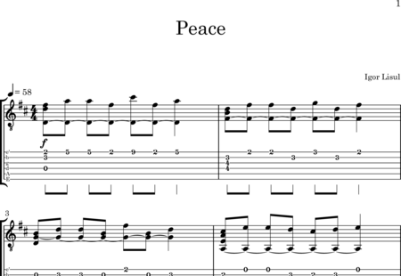 Lisul, Igor: Peace - Gitarre:0