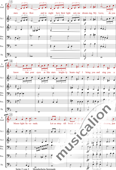 Miller, Glenn: Mondschein - Serenade - Solo>Alt+Trompete C 2+[HnC+PosC+TbC]:2