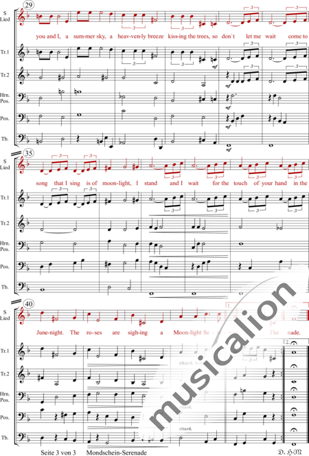 Miller, Glenn: Mondschein - Serenade - Solo>Alt+Trompete C 2+[HnC+PosC+TbC]:3