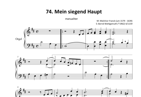 Franck, Melchior: My Victorious Head (3) / Jerusalem, thy City Fair and High (3) - Organ:0