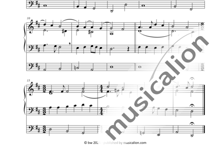 Witt, Christian: Schmückt das Fest mit Maien (4) - Orgel>mPed:1