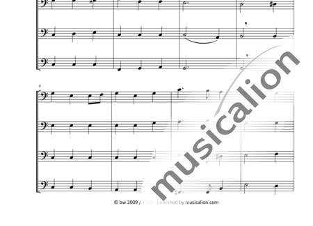 Korst, Friedrich: Horch, horch, es tönet die Kunde (Hark, Hark, the Tidings Ring Out) - Violoncello 4:1
